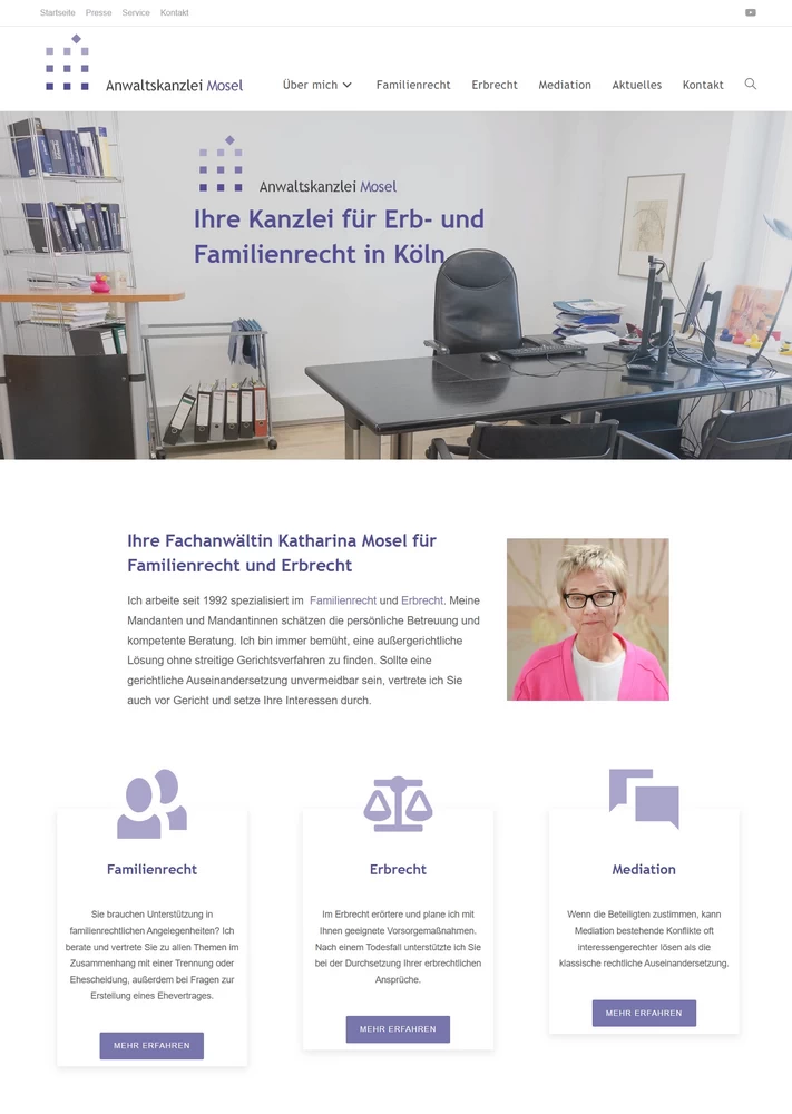 anwaltskanzlei-mosel Webdesign Referenz